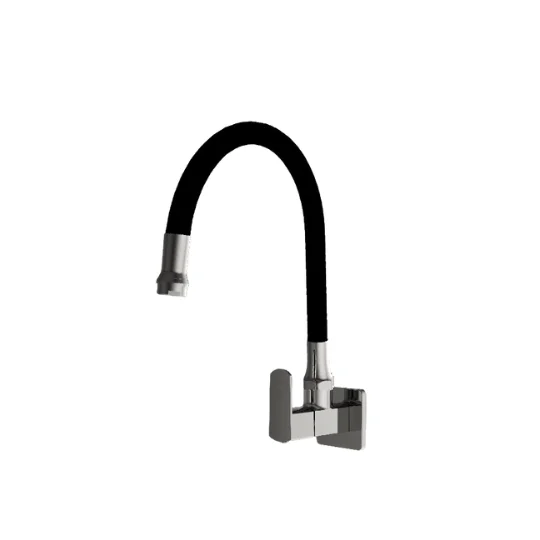 Rex Flexi Sink Cock with Swinging Spout & Wall Flange